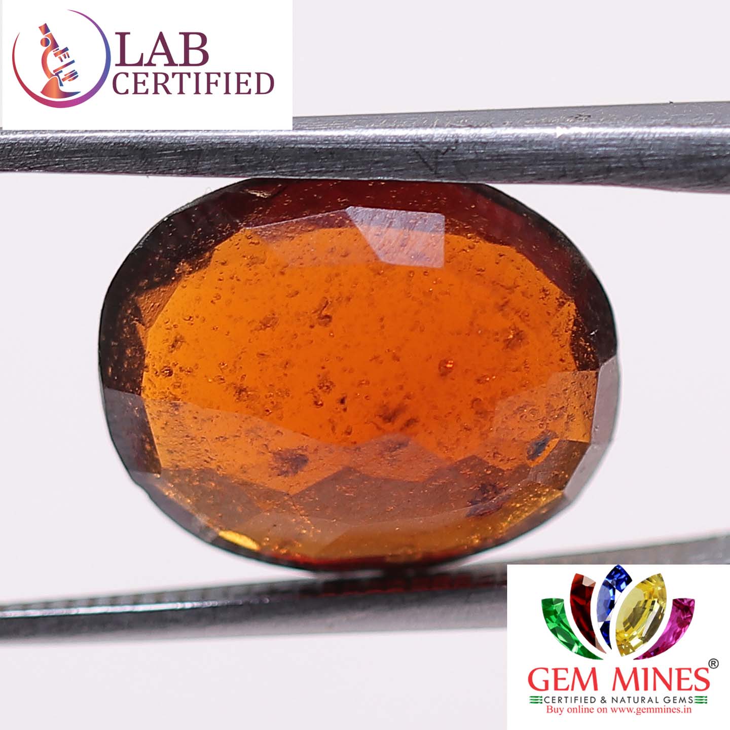 GMD3938 2 Hessonite (Gomed) 4.17 Ct.