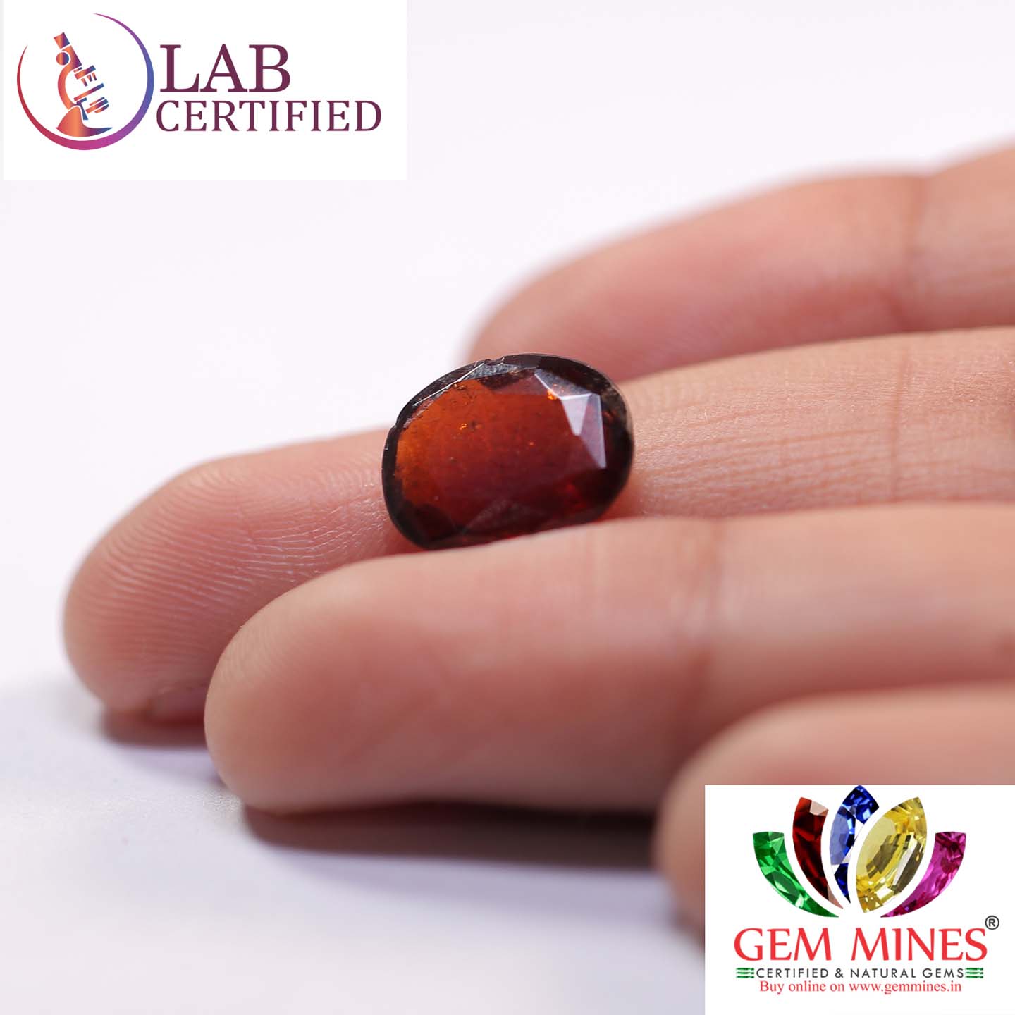 GMD3938 3 Hessonite (Gomed) 4.17 Ct.