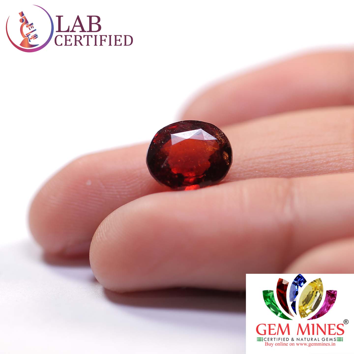 GMD3945 3 Hessonite (Gomed) 3.94 Ct.