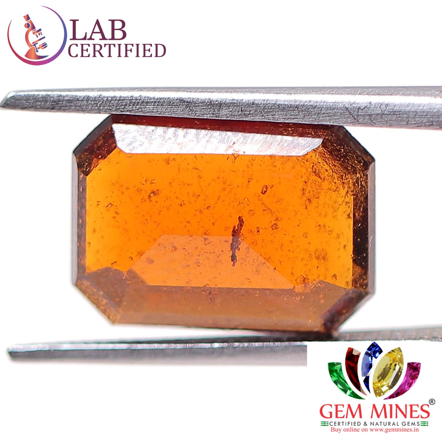 GMD3967 2 Hessonite (Gomed) 4.11 Ct.