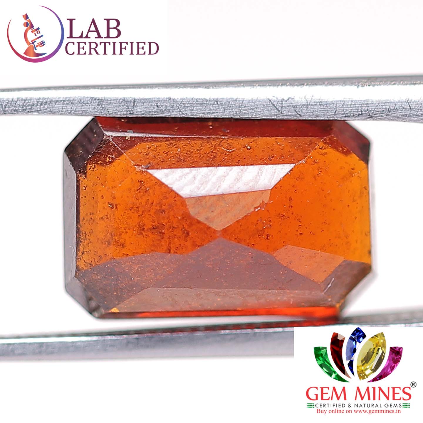 GMD3997 2 Hessonite (Gomed) 4.28 Ct.