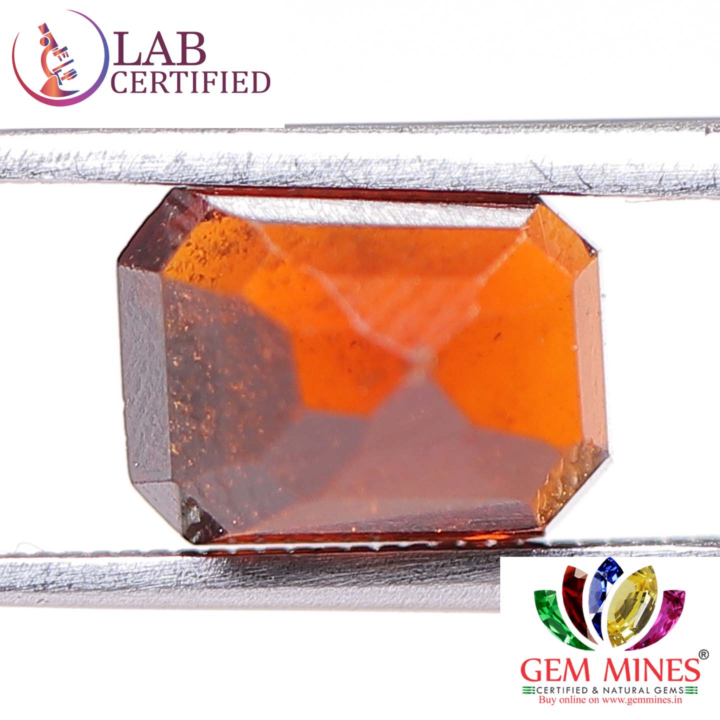 GMD4002 2 Hessonite (Gomed) 3.42 Ct.