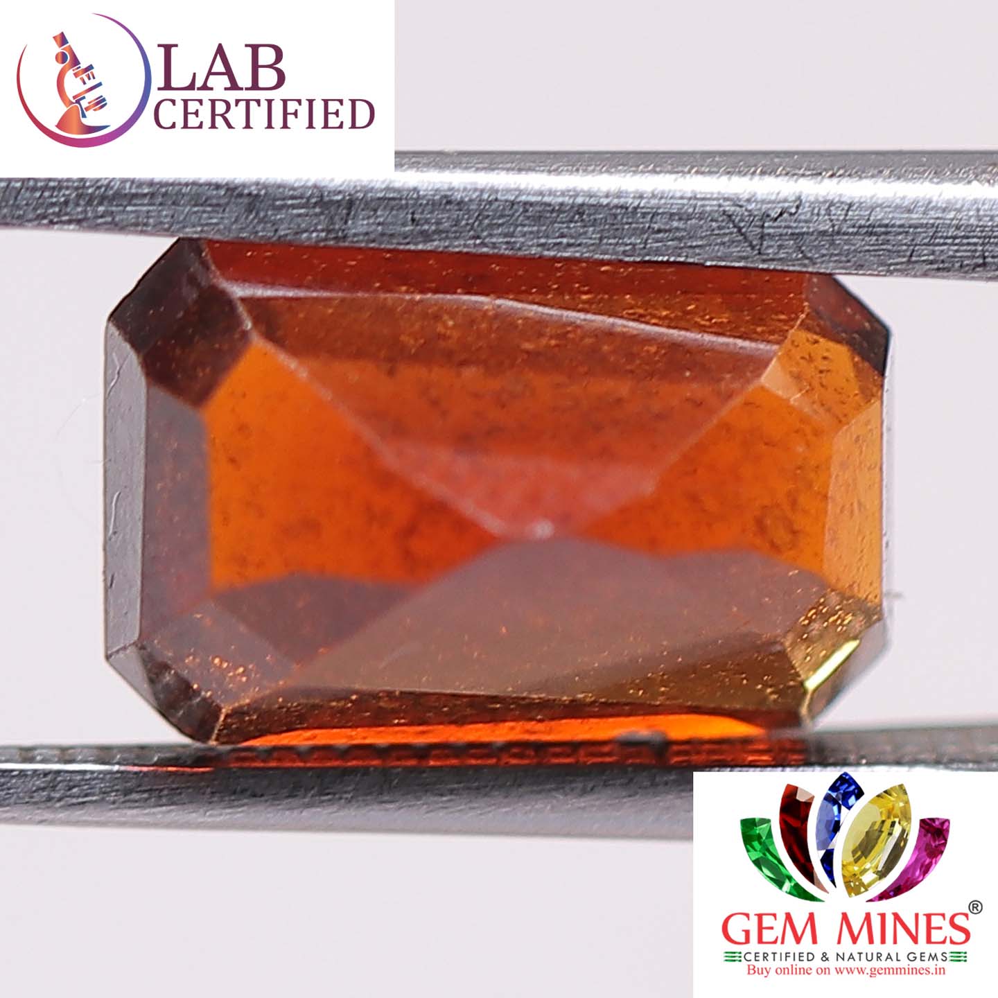 Hessonite (Gomed) 4.45 Ct. 3 GMD4013 2 Hessonite (Gomed) 4.45 Ct.