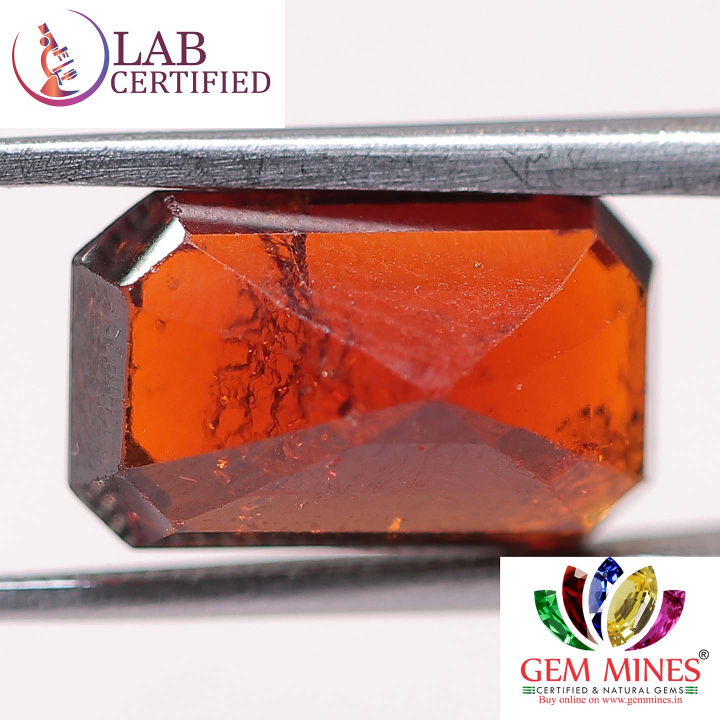 GMD4015 2 Hessonite (Gomed) 4.01 Ct.