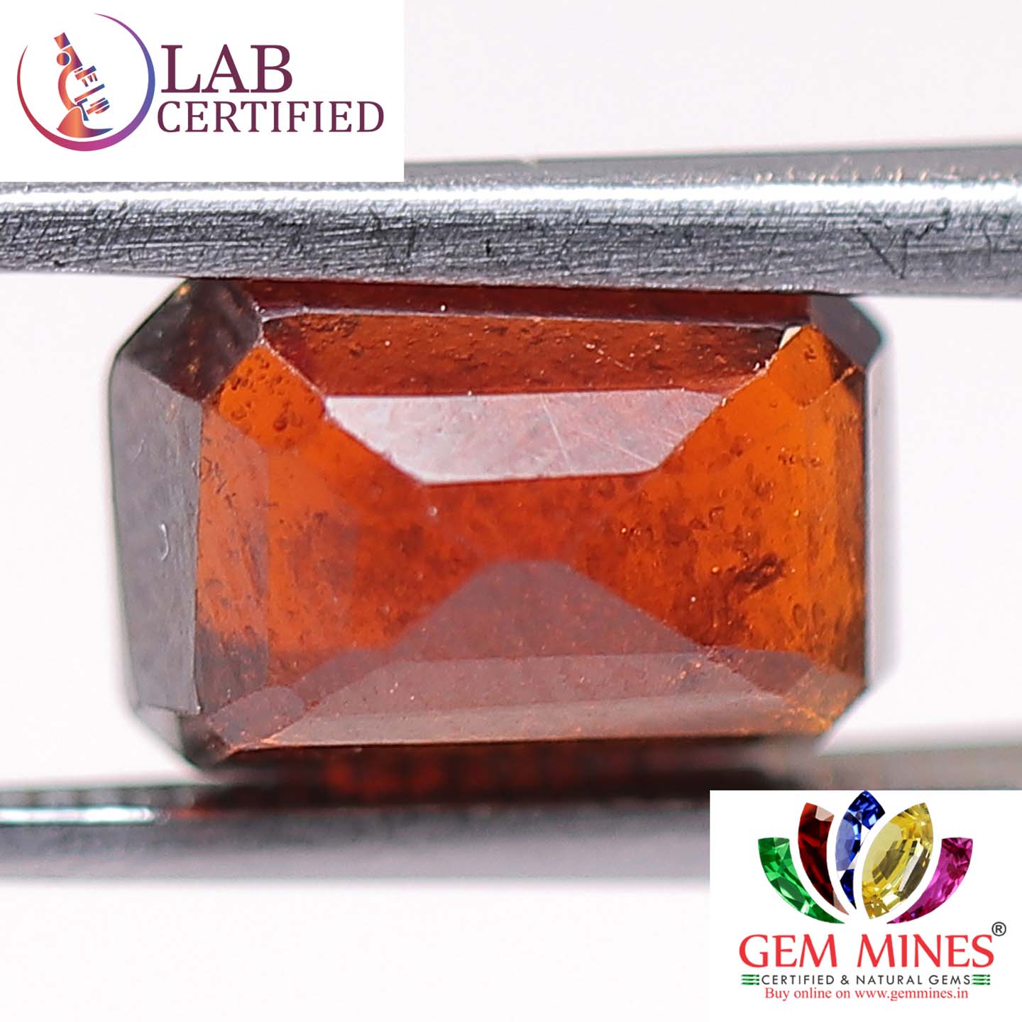 Hessonite (Gomed) 3.93 Ct. 3 GMD4019 2 Hessonite (Gomed) 3.93 Ct.