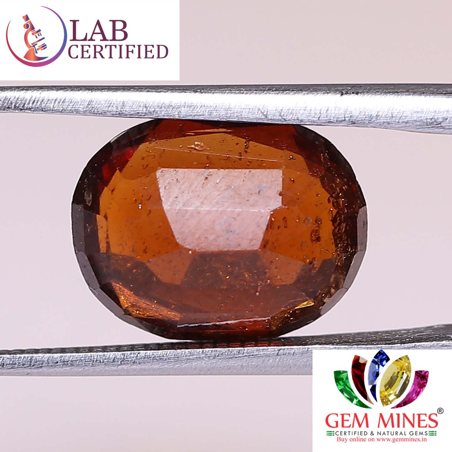 GMD4196 2 Hessonite (Gomed) 3.79 Ct.