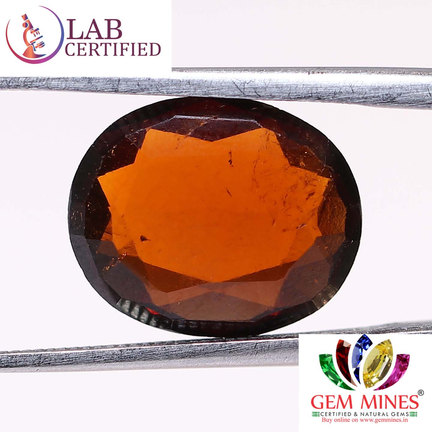 Hessonite (Gomed) 4.26 Ct. 3 GMD4222 2 Hessonite (Gomed) 4.26 Ct.