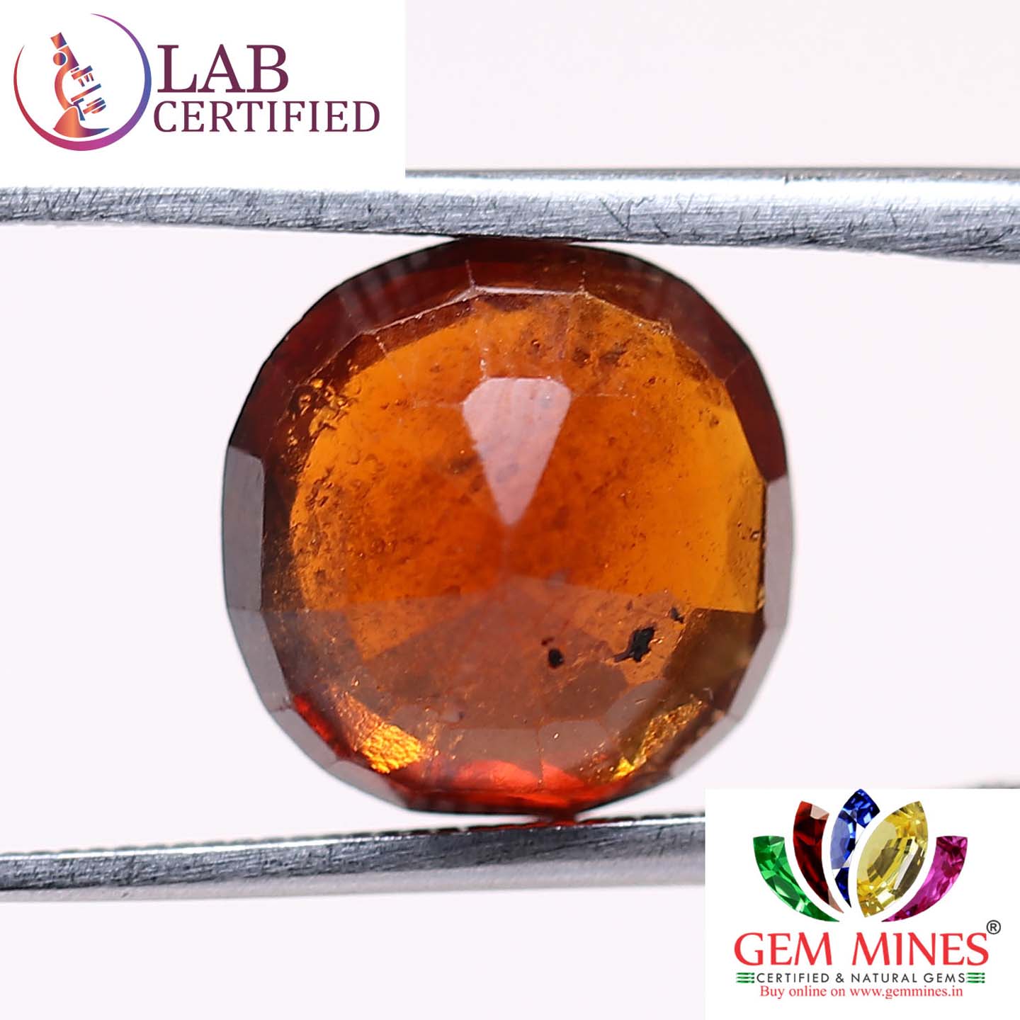 GMD4228 2 Hessonite (Gomed) 4.62 Ct.