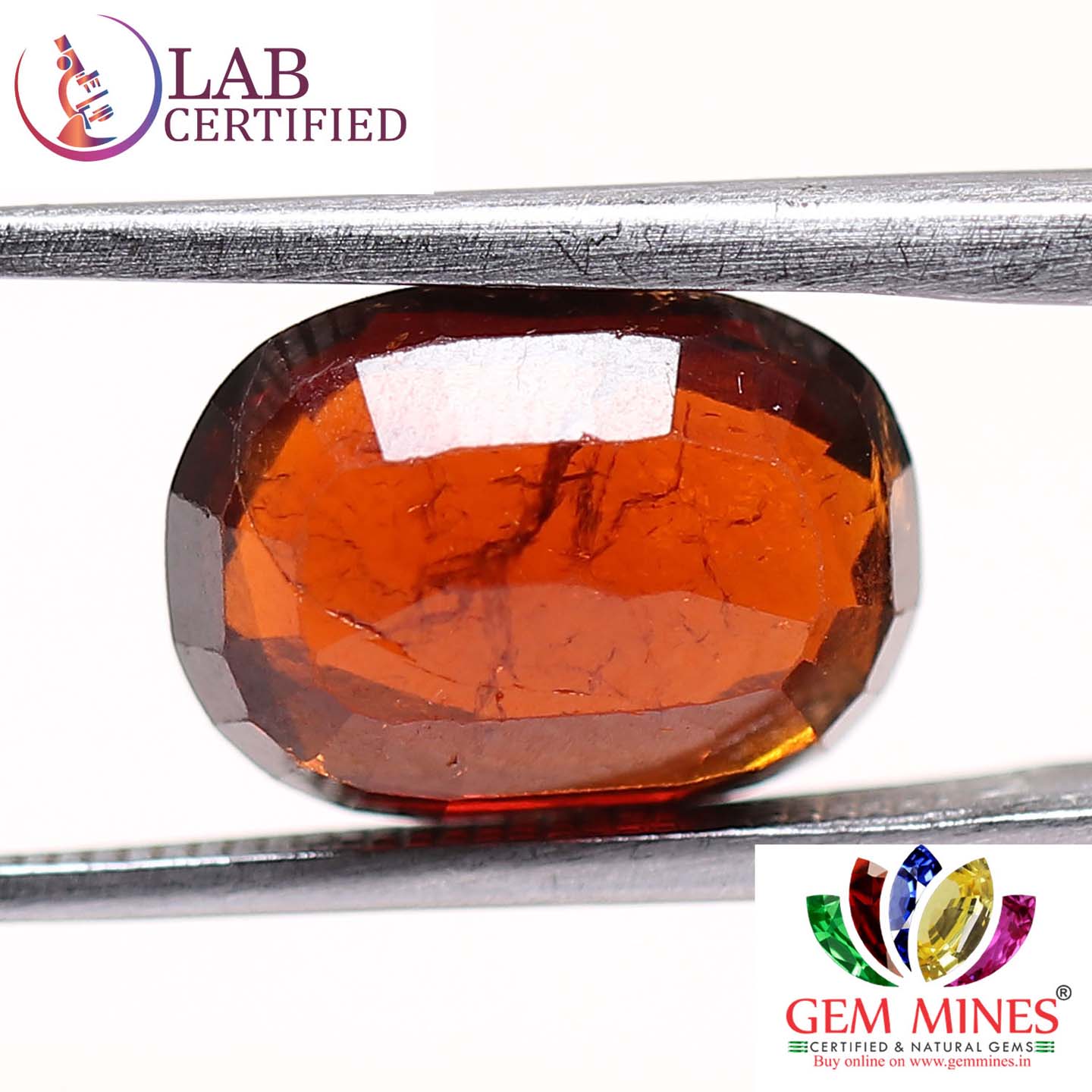 Hessonite (Gomed) 3.84 Ct.