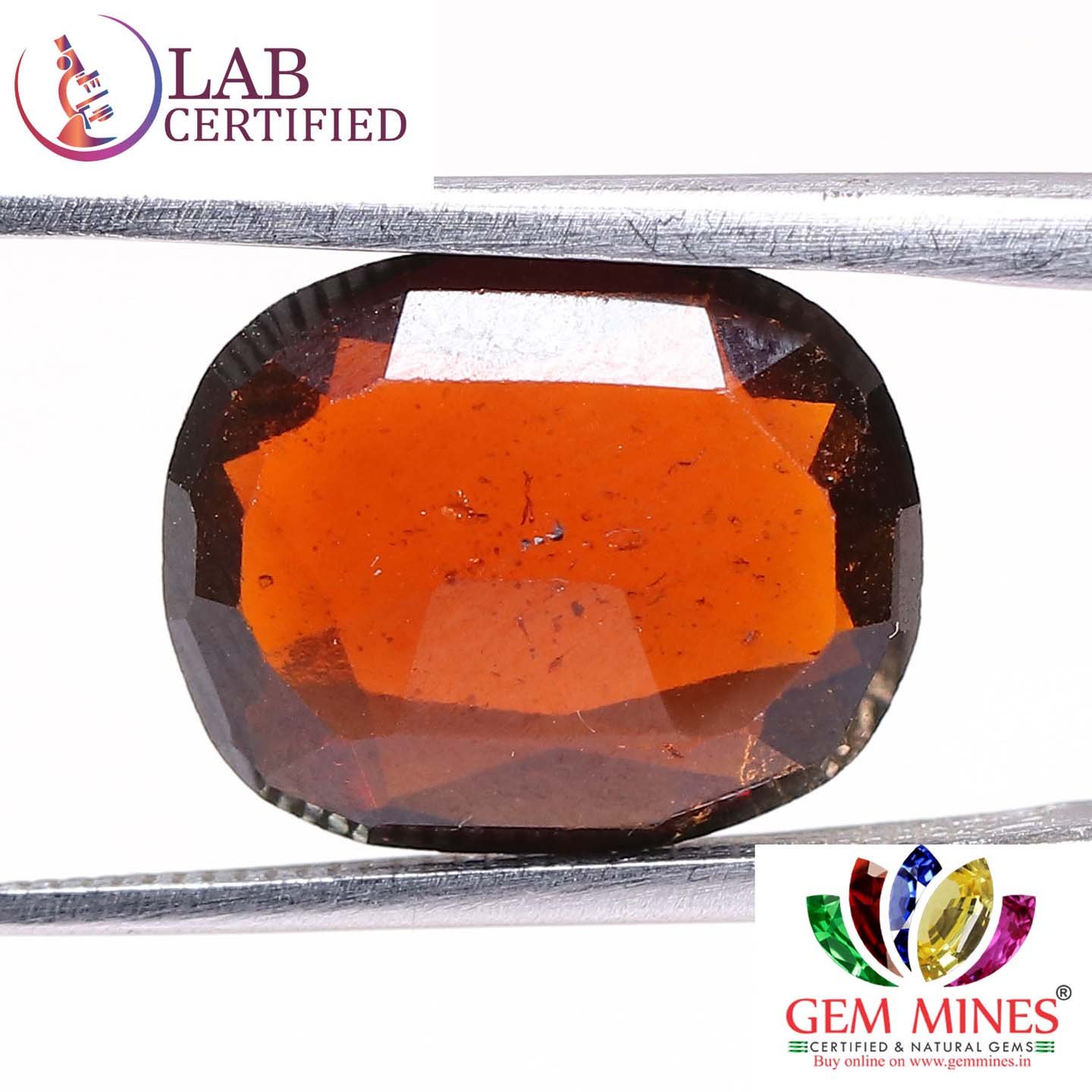 GMD4244 2 Hessonite (Gomed) 4.47 Ct.
