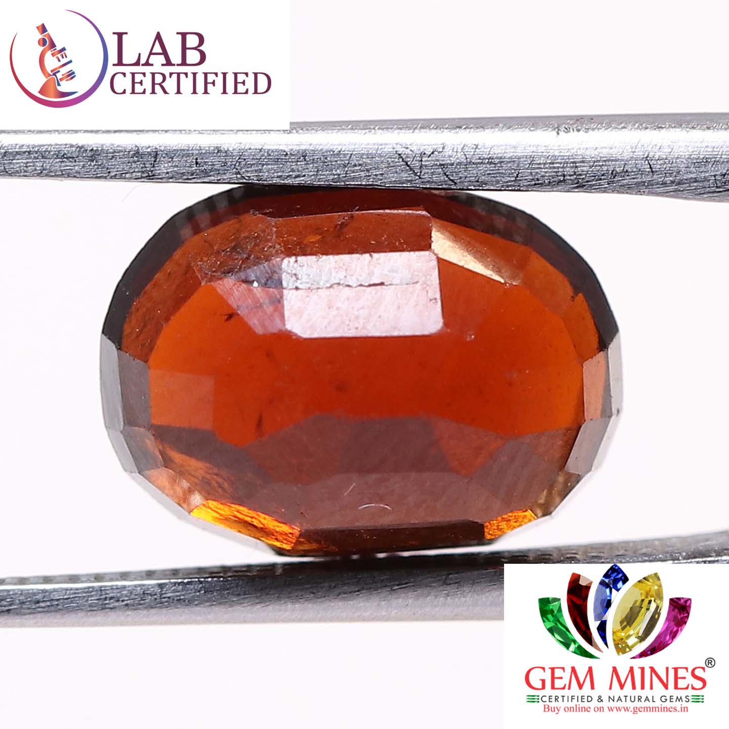 GMD4252 2 Hessonite (Gomed) 4.47 Ct.
