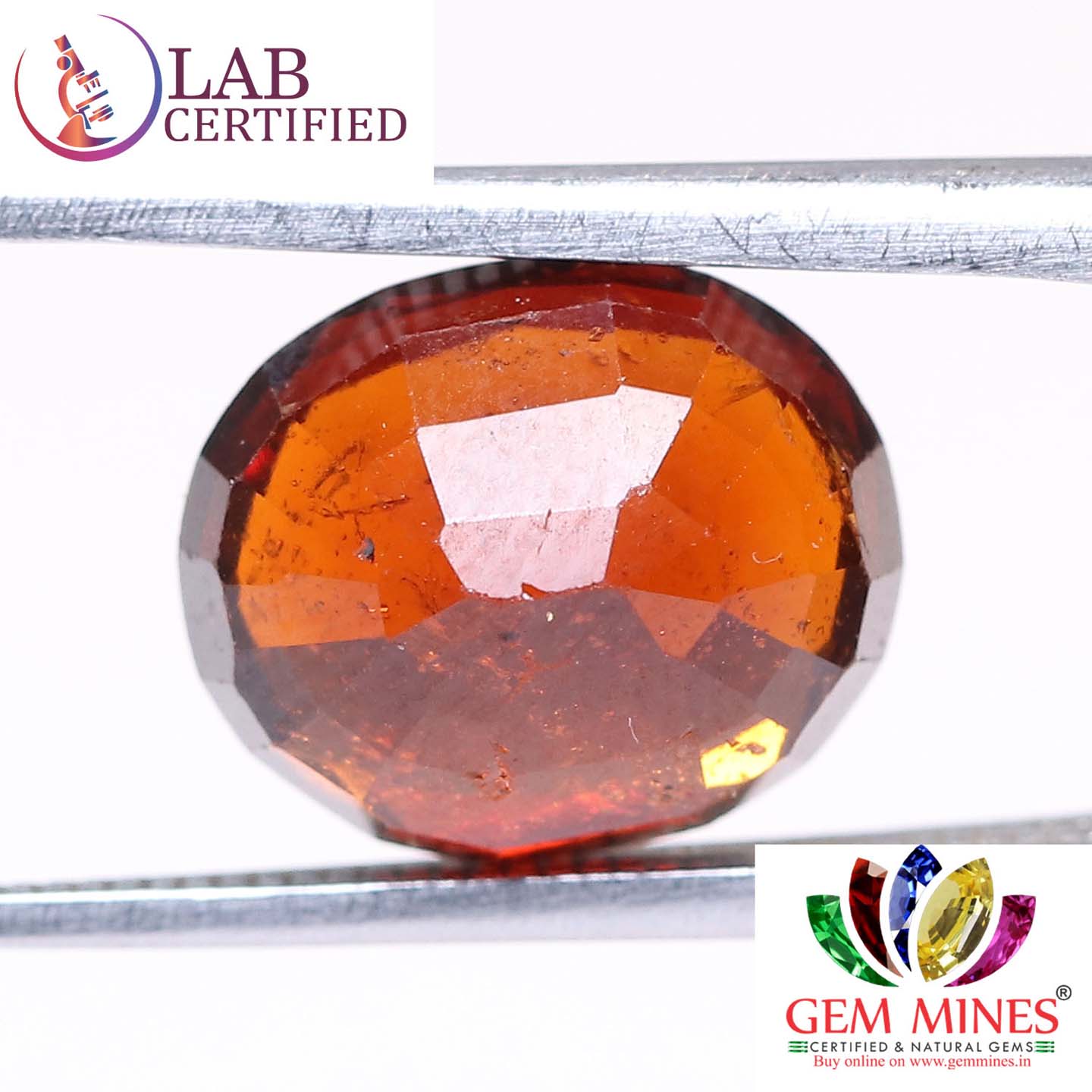 GMD4254 2 Hessonite (Gomed) 4.17 Ct.