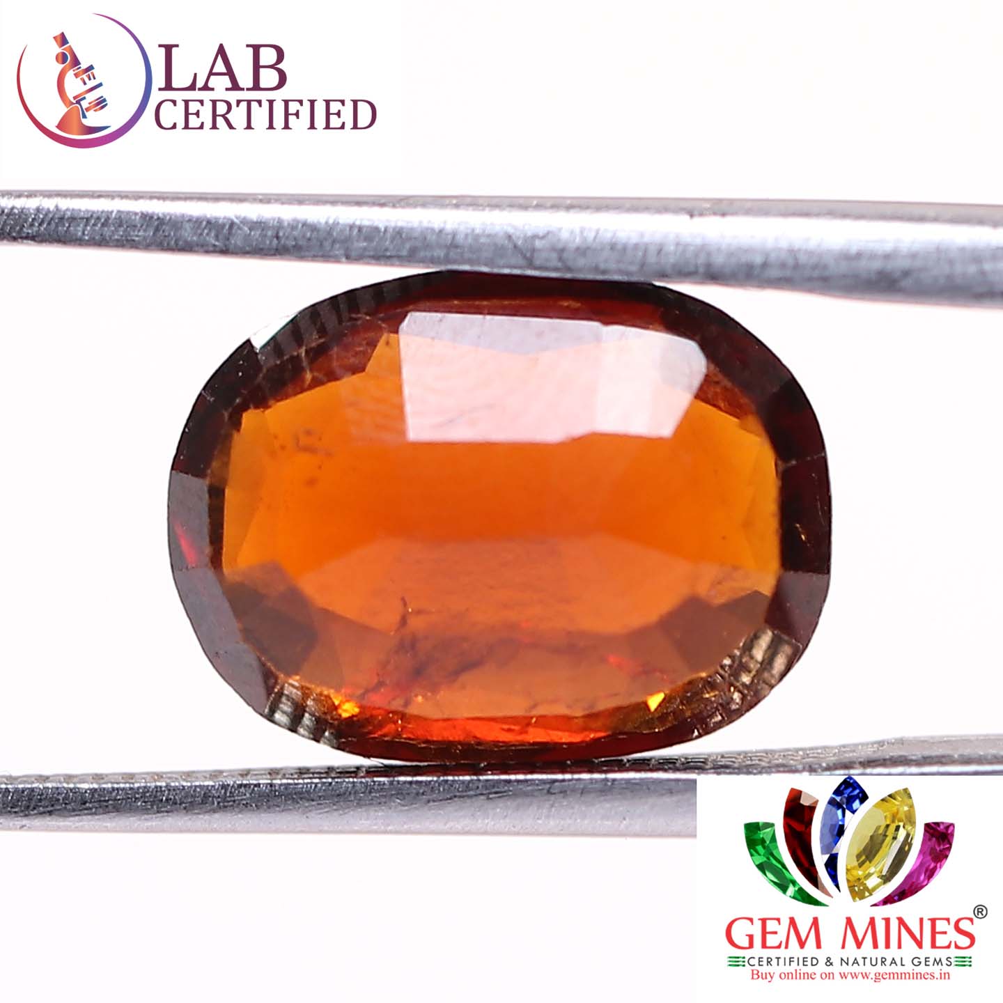 GMD4263 2 Hessonite (Gomed) 3.91 Ct.
