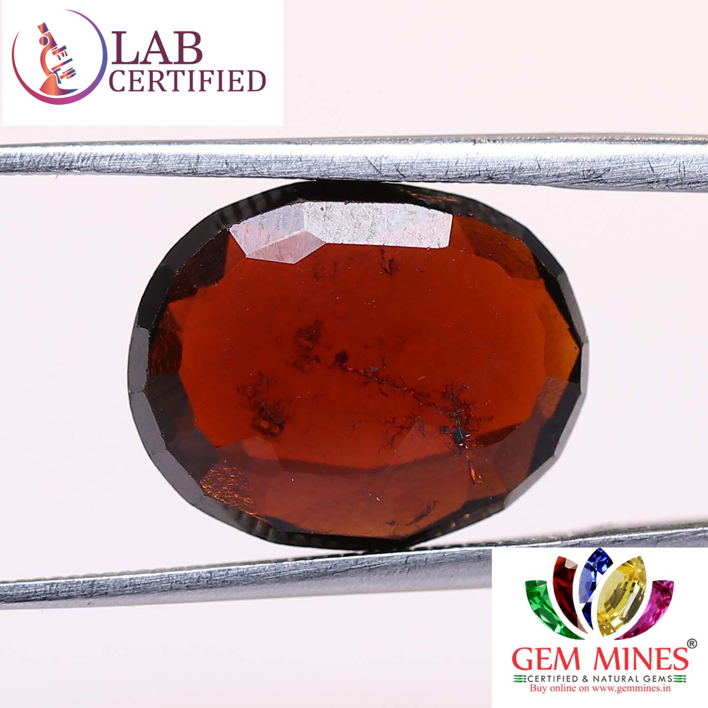 GMD4282 2 Hessonite (Gomed) 5.79 Ct.