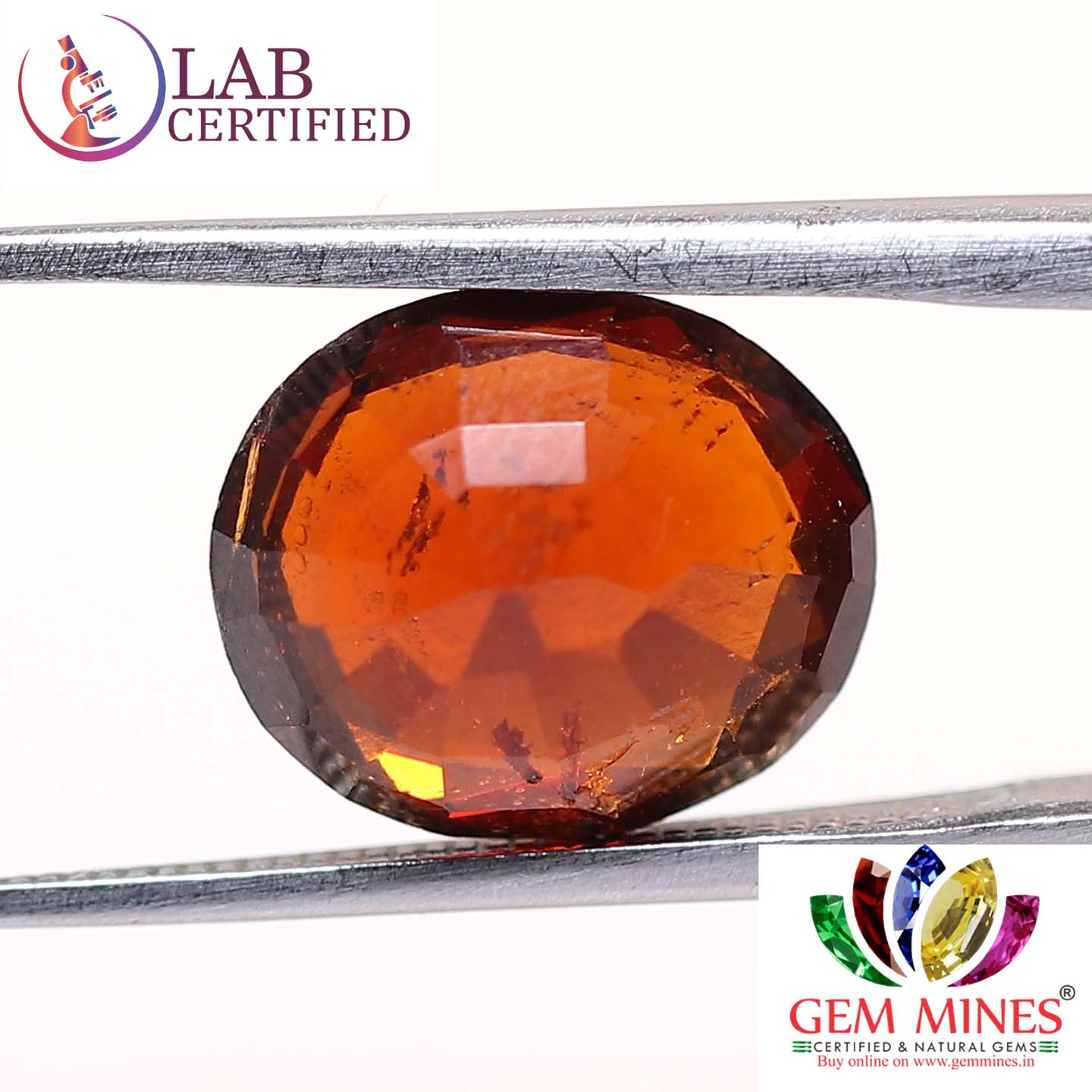 GMD4290 2 Hessonite (Gomed) 4.99 Ct.