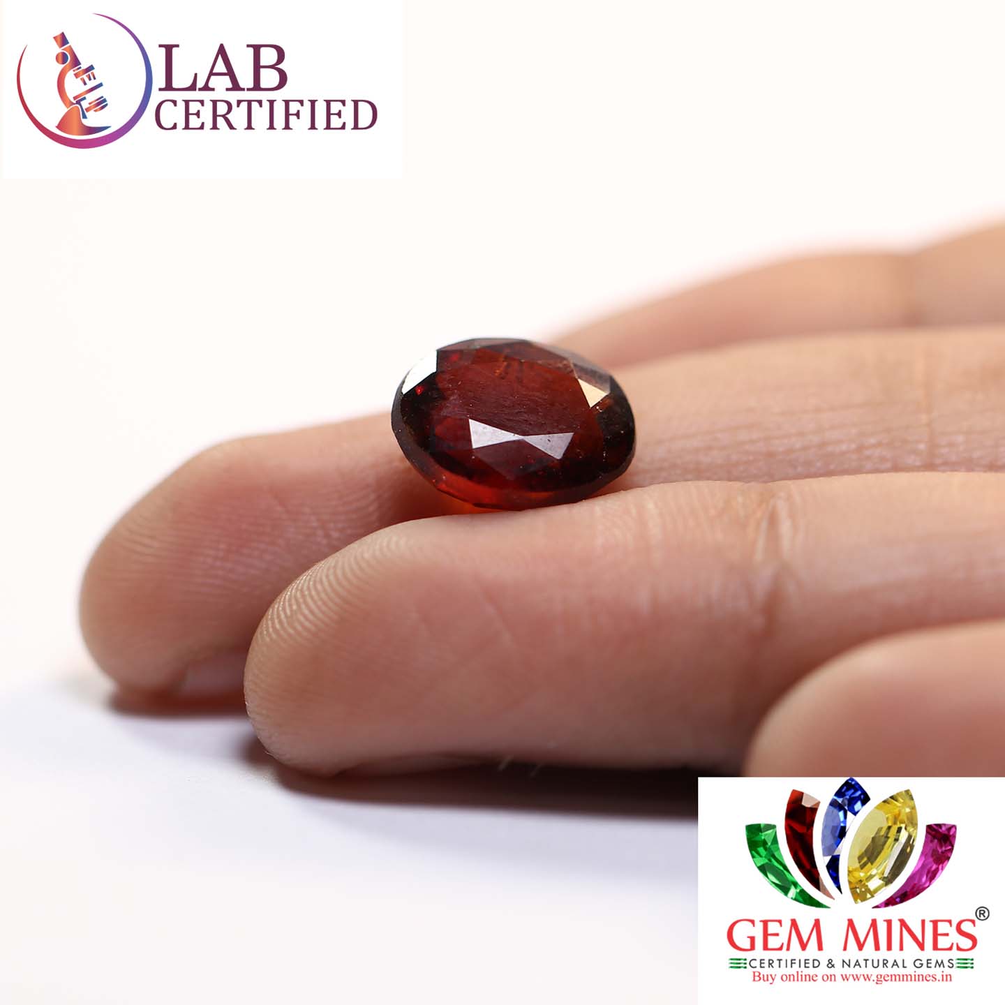 GMD4290 3 Hessonite (Gomed) 4.99 Ct.