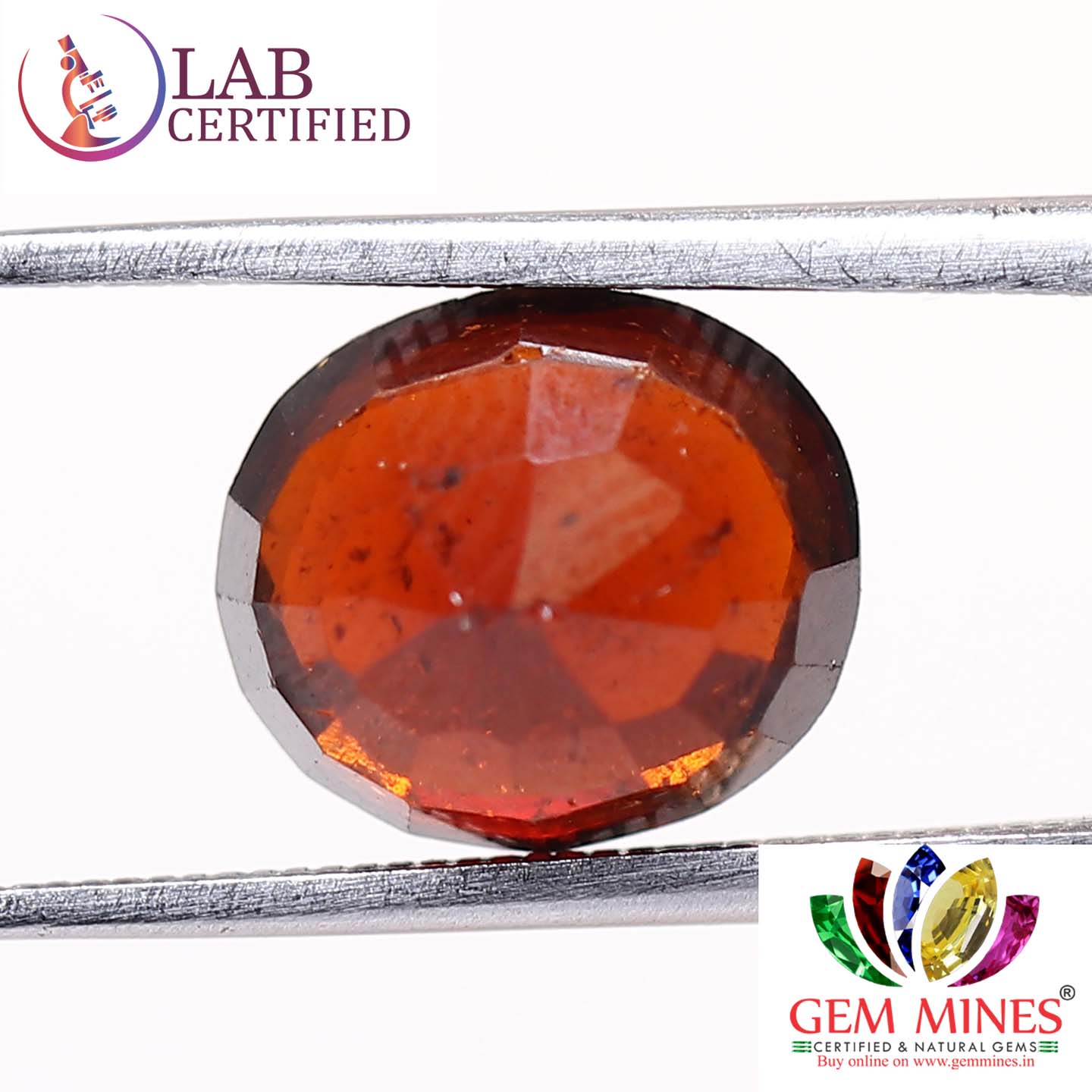 GMD4297 2 Hessonite (Gomed) 3.77 Ct.