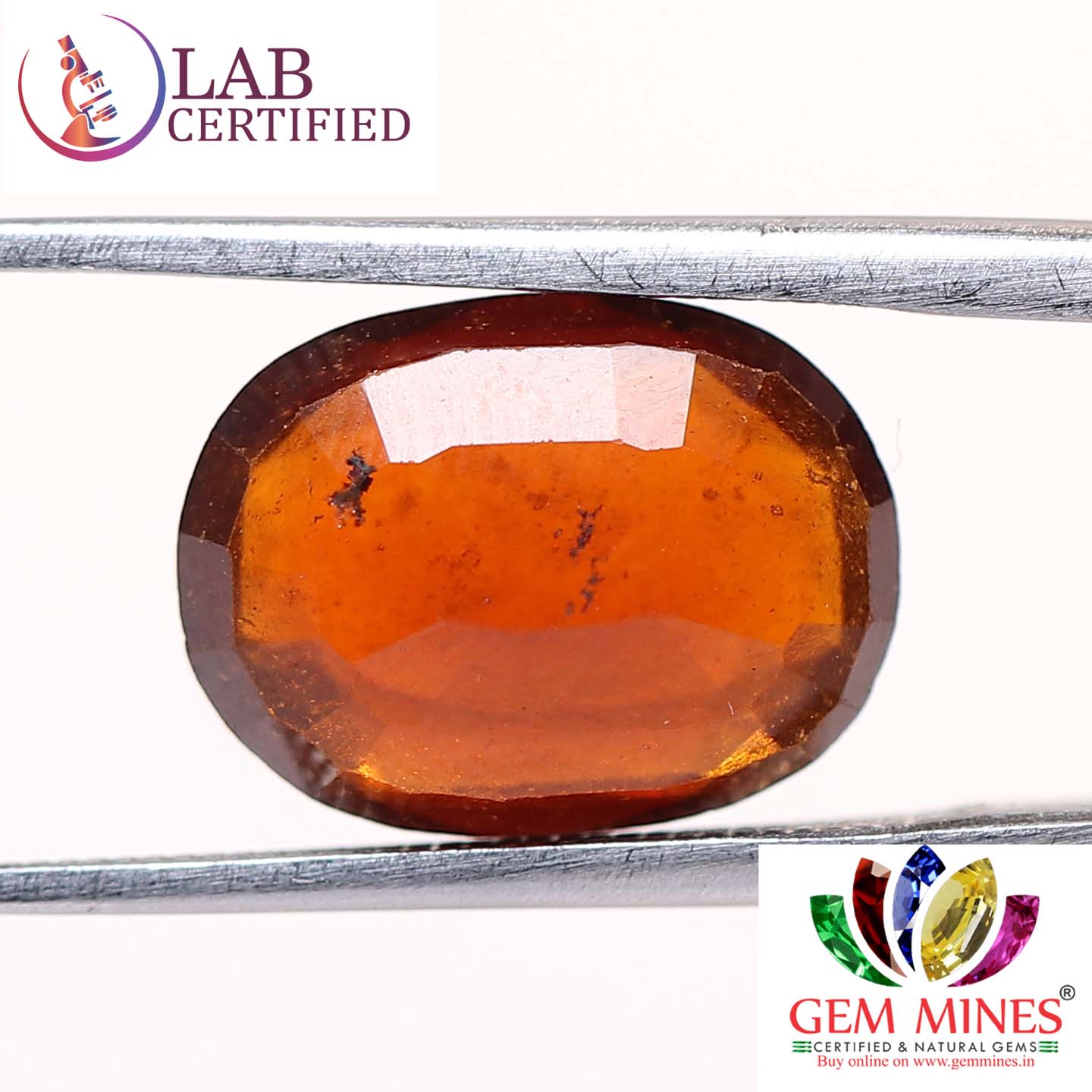 GMD4298 2 Hessonite (Gomed) 4.44 Ct.