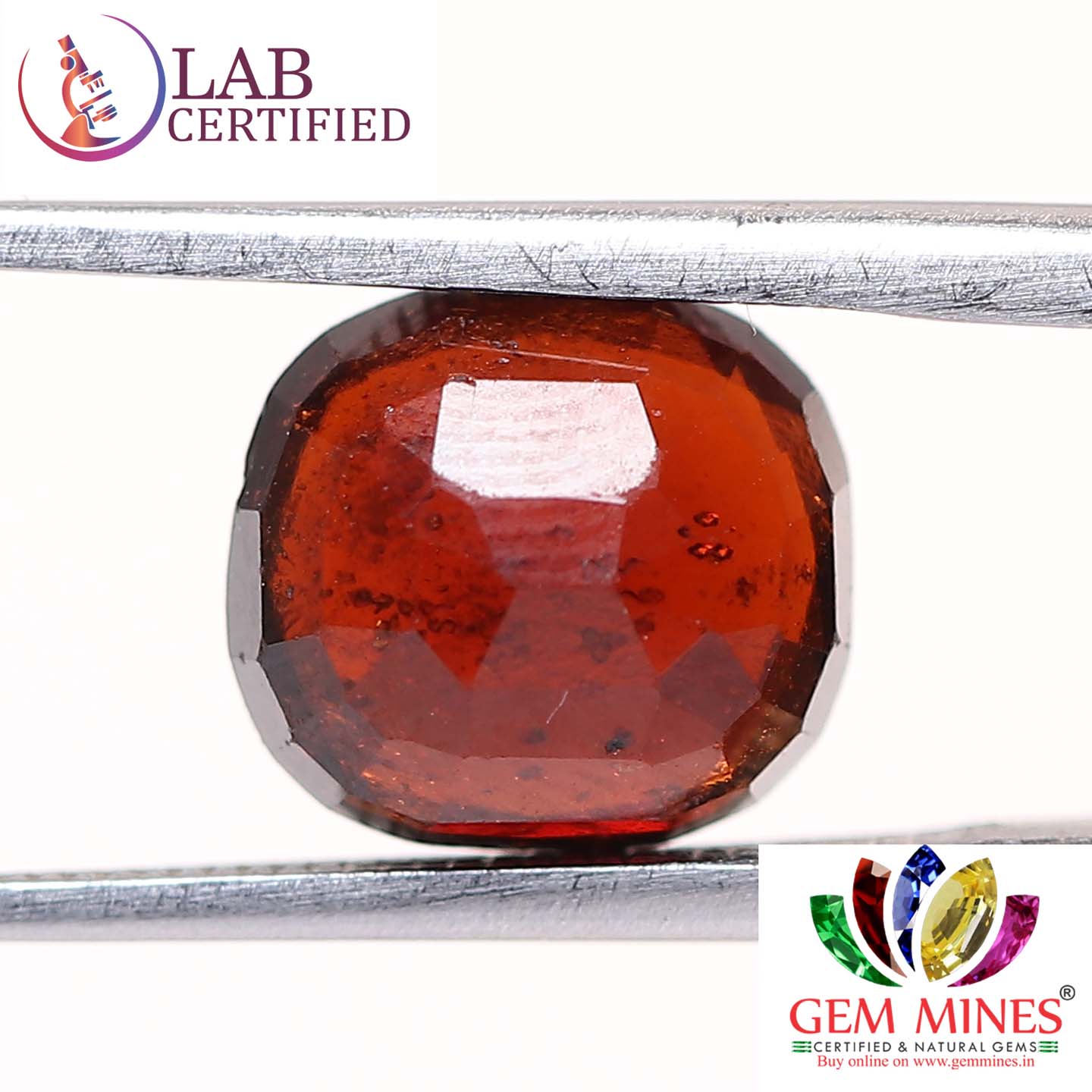 GMD4299 2 Hessonite (Gomed) 3.74 Ct.