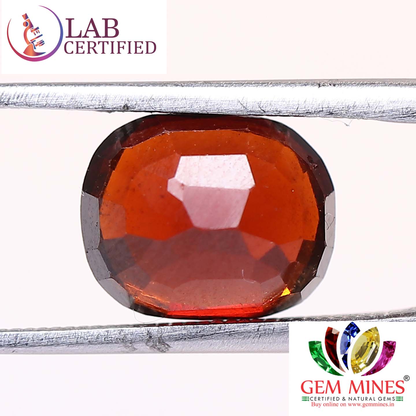 GMD4315 2 Hessonite (Gomed) 3.8 Ct.