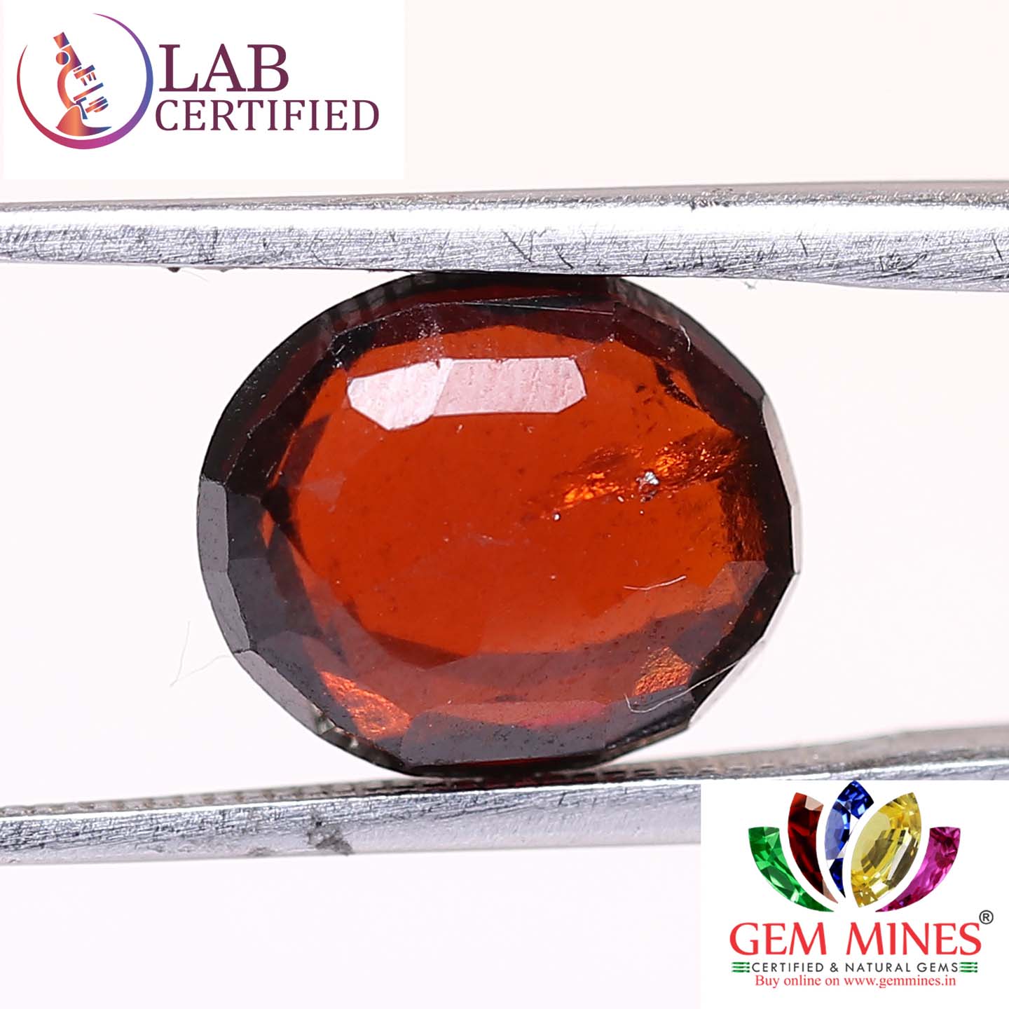 GMD4320 2 Hessonite (Gomed) 3.89 Ct.