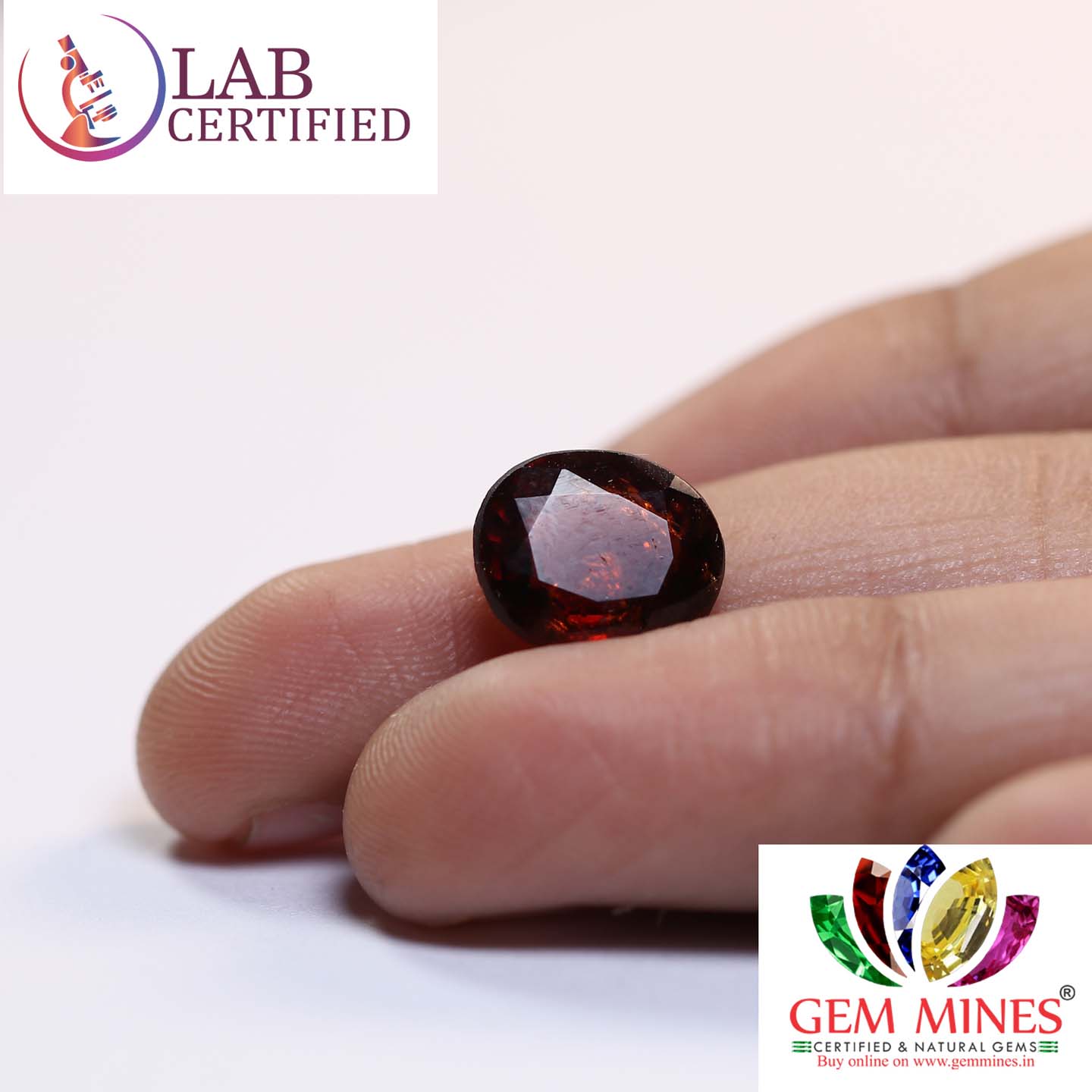 GMD4329 3 Hessonite (Gomed) 4.25 Ct.