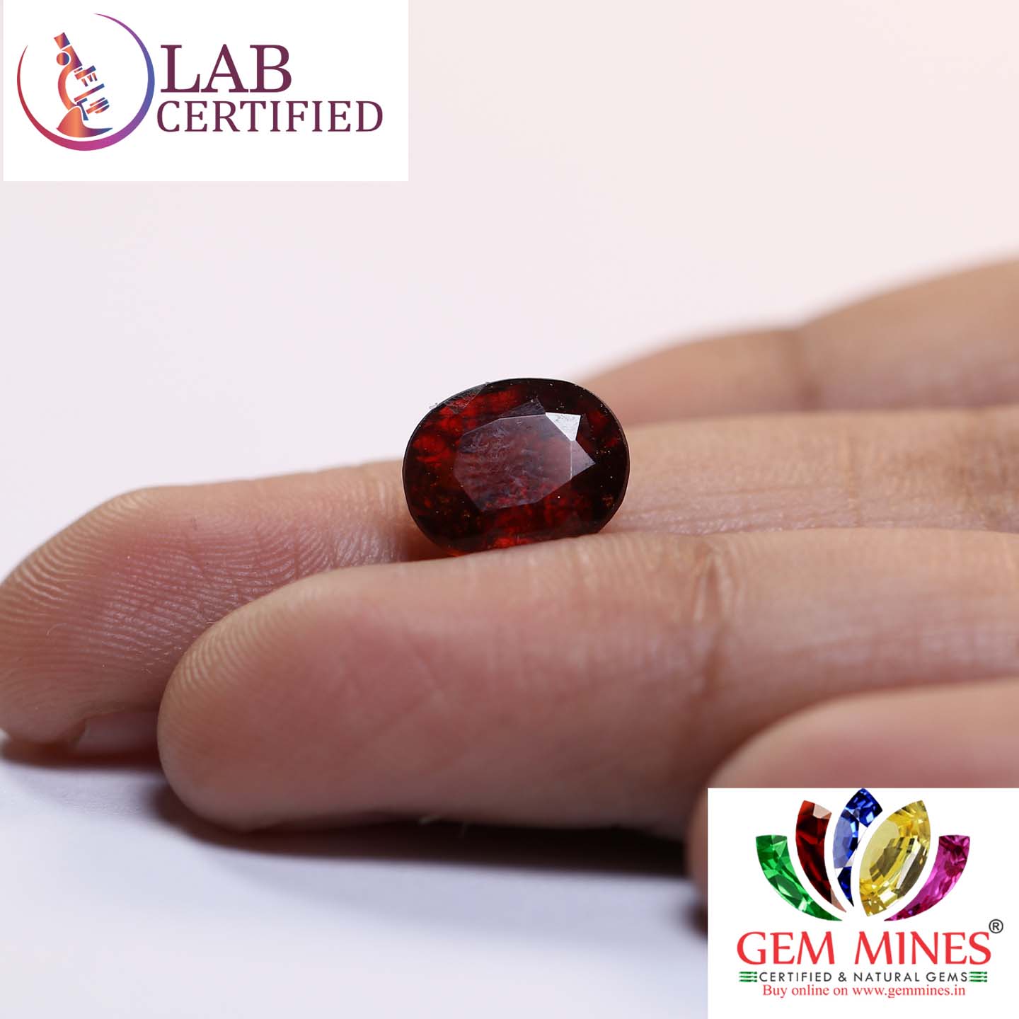 GMD4330 3 Hessonite (Gomed) 4.4 Ct.