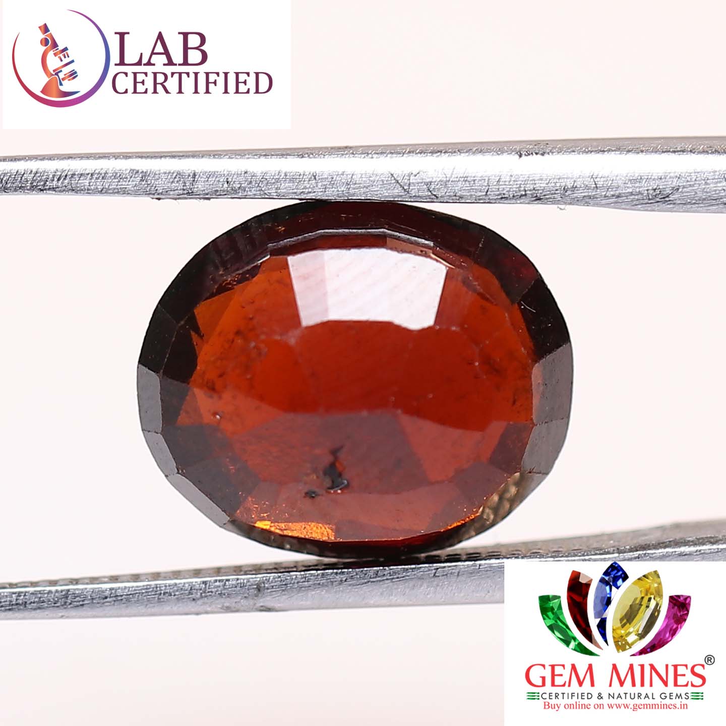 GMD4337 2 Hessonite (Gomed) 4.06 Ct.