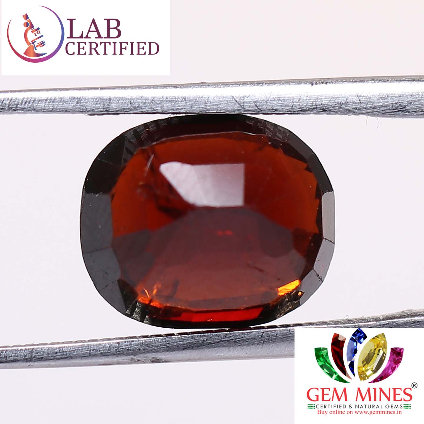 GMD4344 2 Hessonite (Gomed) 4.37 Ct.