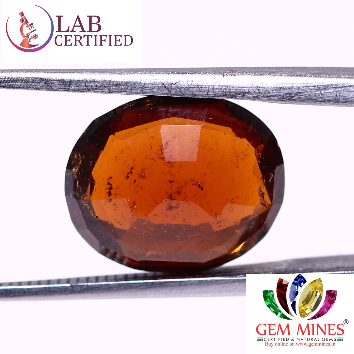 GMD4348 2 Hessonite (Gomed) 4.46 Ct.
