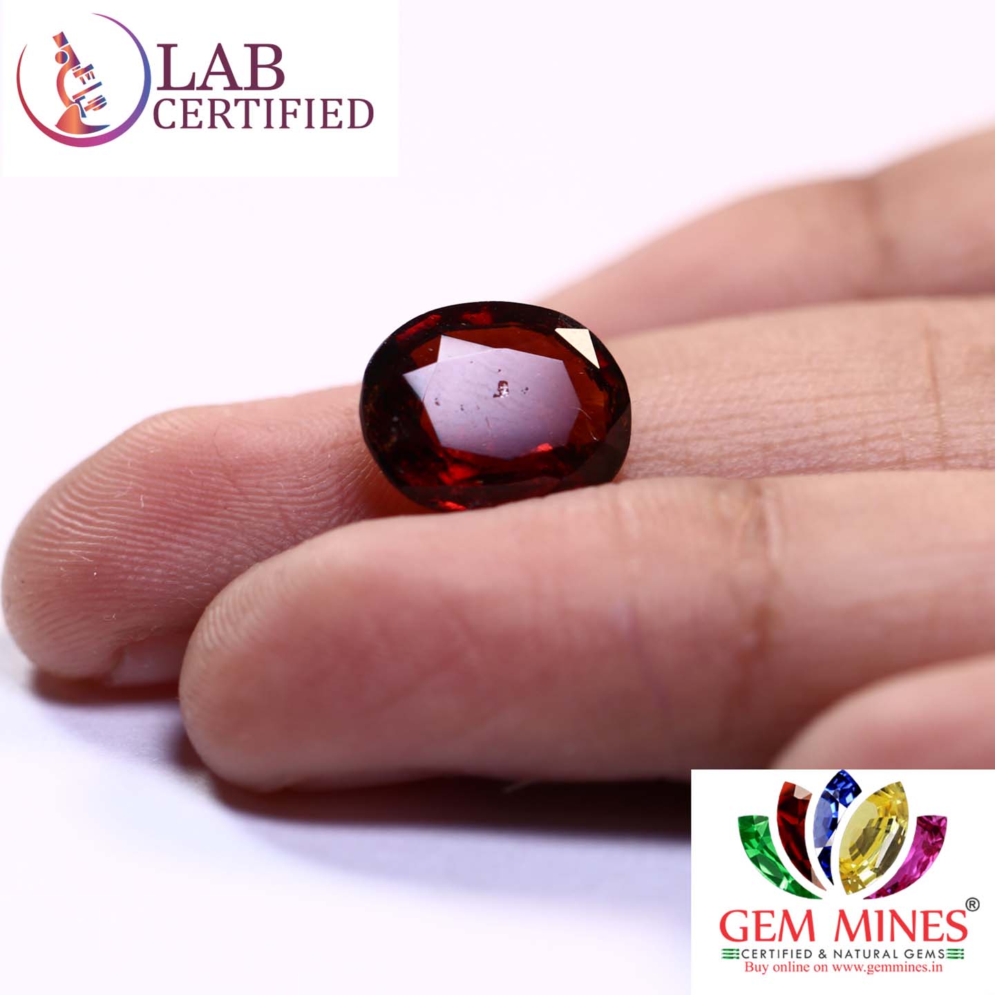 GMD4348 3 Hessonite (Gomed) 4.46 Ct.