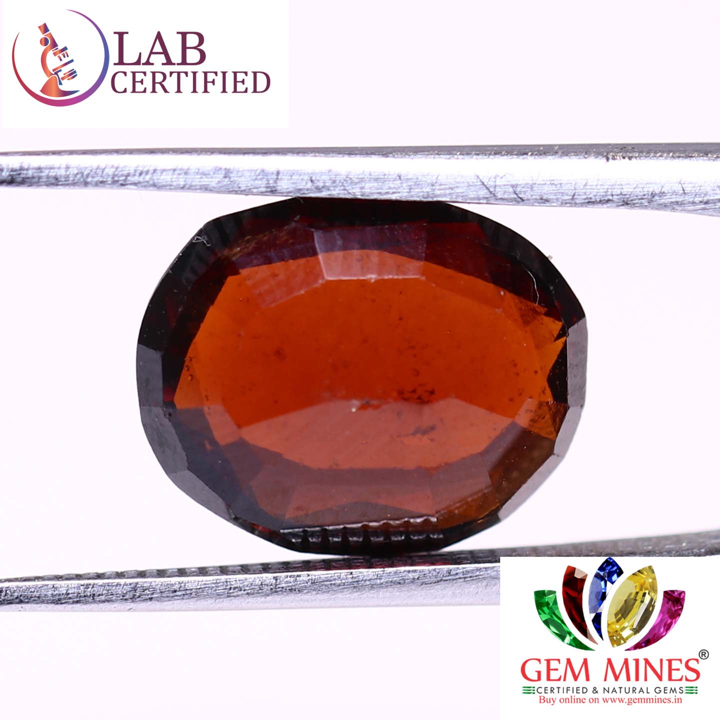 GMD4371 2 Hessonite (Gomed) 4.07 Ct.