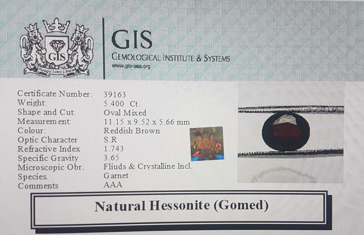 Hessonite (Gomed) 5.4 Ct.