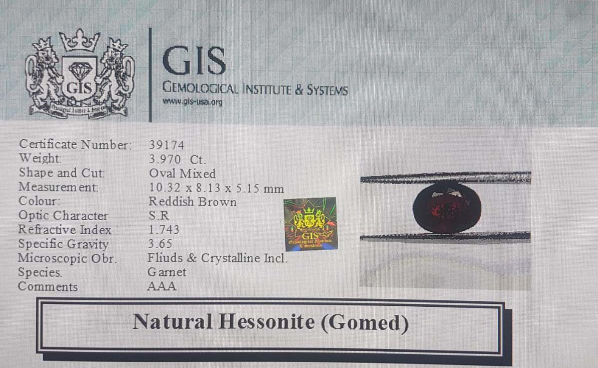 GMD4501 4 Hessonite (Gomed) 3.97 Ct.