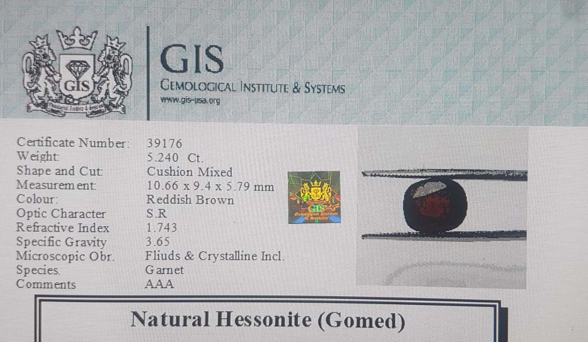 Hessonite (Gomed) 5.24 Ct.