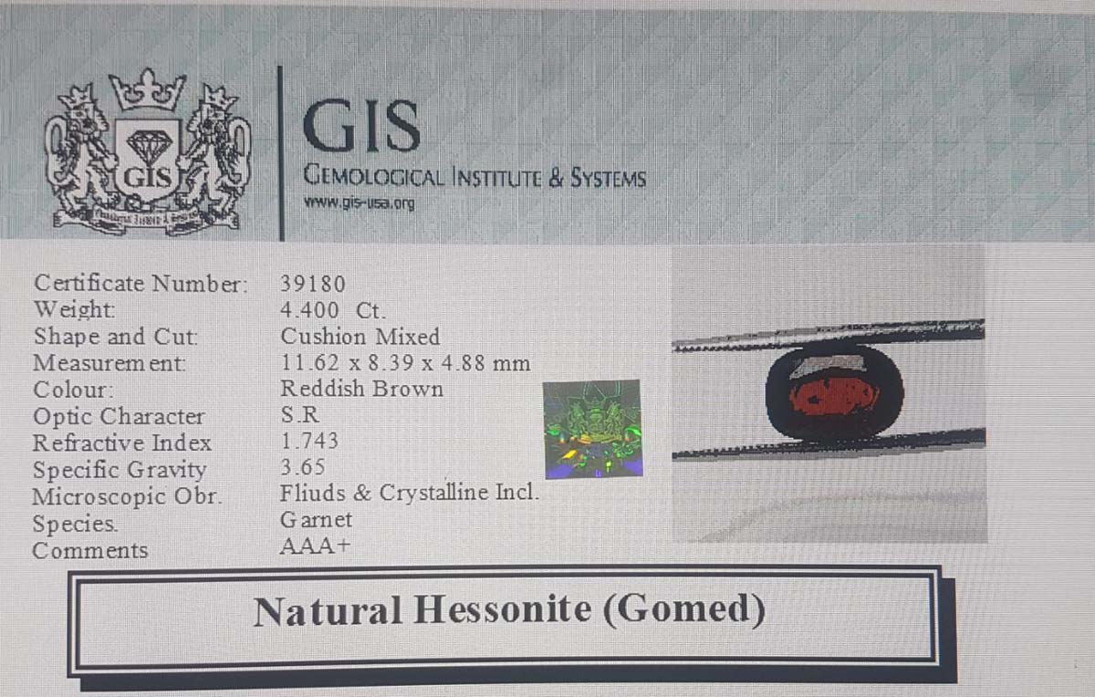 Hessonite (Gomed) 4.4 Ct.