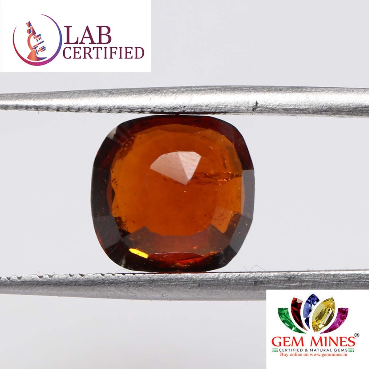 GMD4514 2 Hessonite (Gomed) 4.24 Ct.