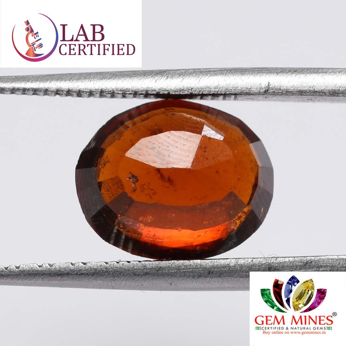 GMD4527 2 Hessonite (Gomed) 4.37 Ct.