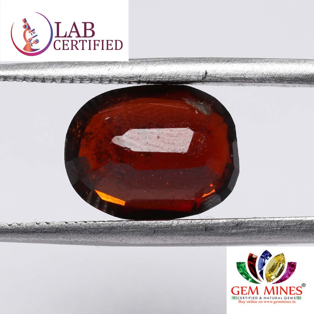 GMD4533 2 Hessonite (Gomed) 4.38 Ct.