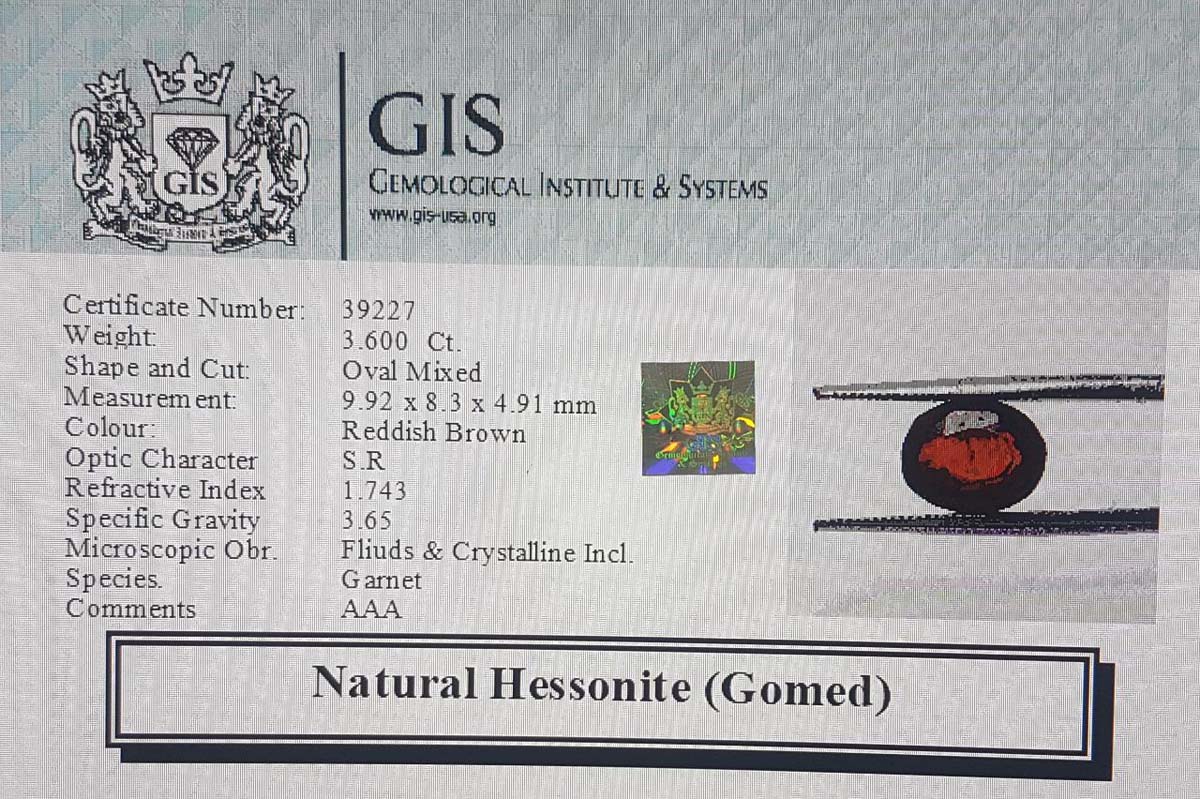 Hessonite (Gomed) 3.6 Ct.