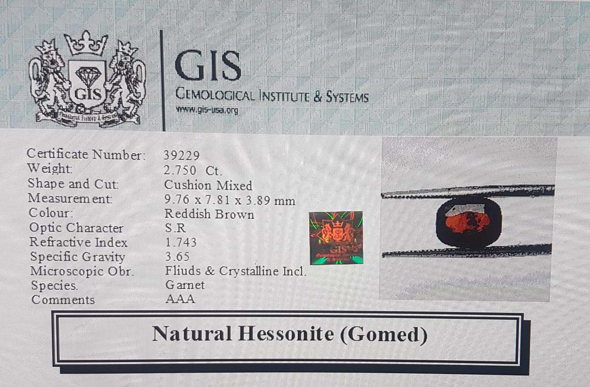 Hessonite (Gomed) 2.75 Ct.