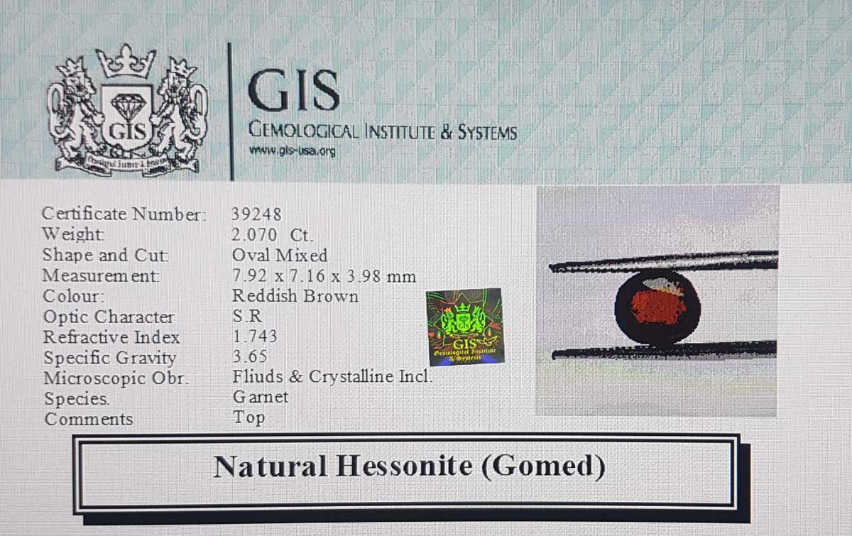 Hessonite (Gomed) 2.07 Ct.
