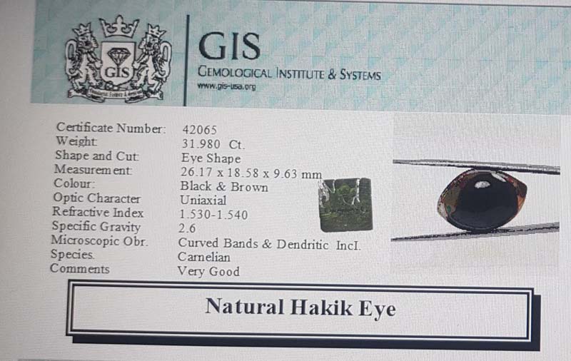 Hakik Eye 31.98 Ct.