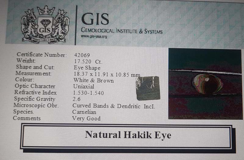 Hakik Eye 17.52 Ct.