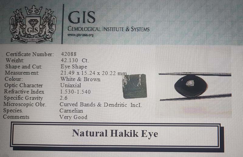 Hakik Eye 42.13 Ct.