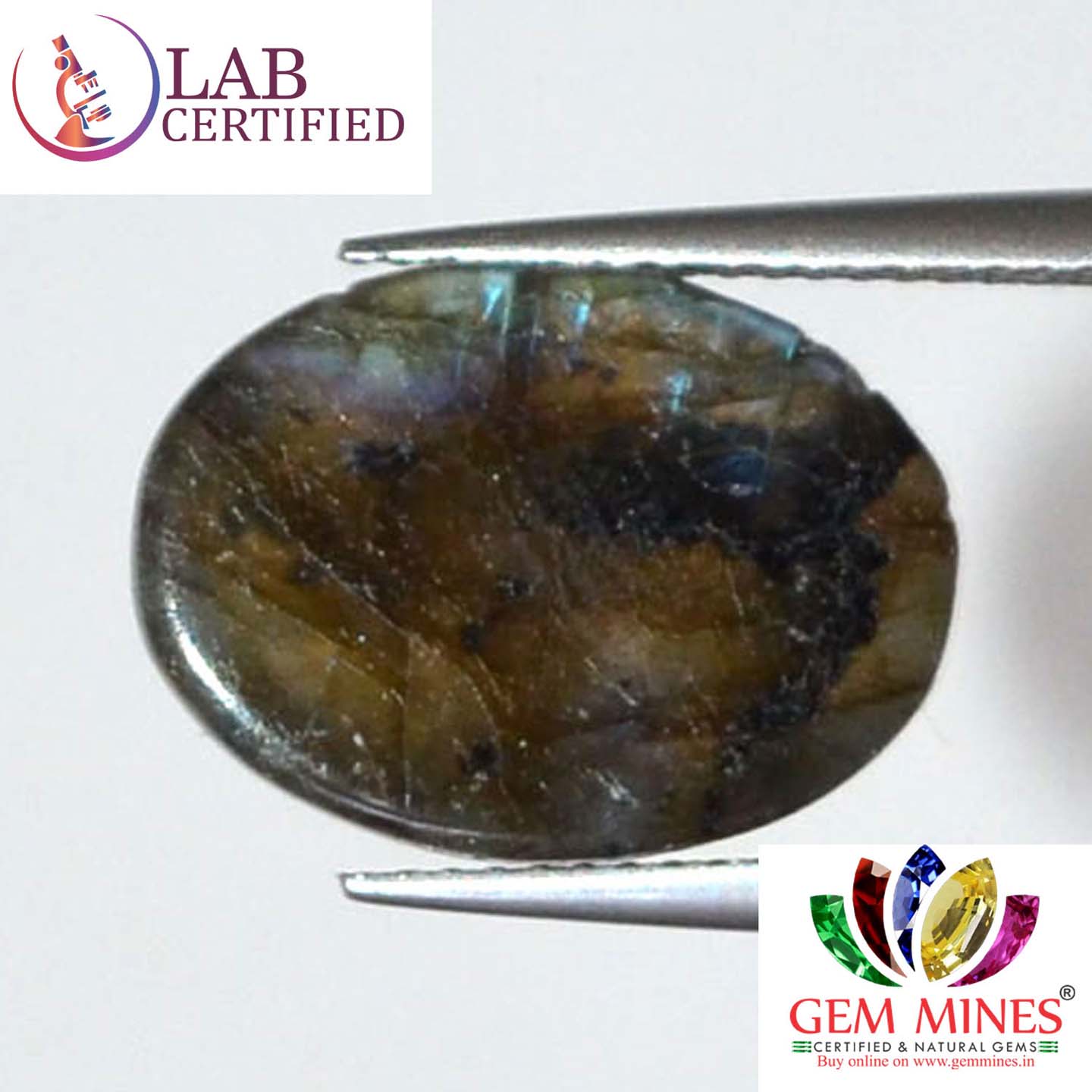 Labradorite 8.86 Ct. 3 LAB128 2 Labradorite 8.86 Ct.