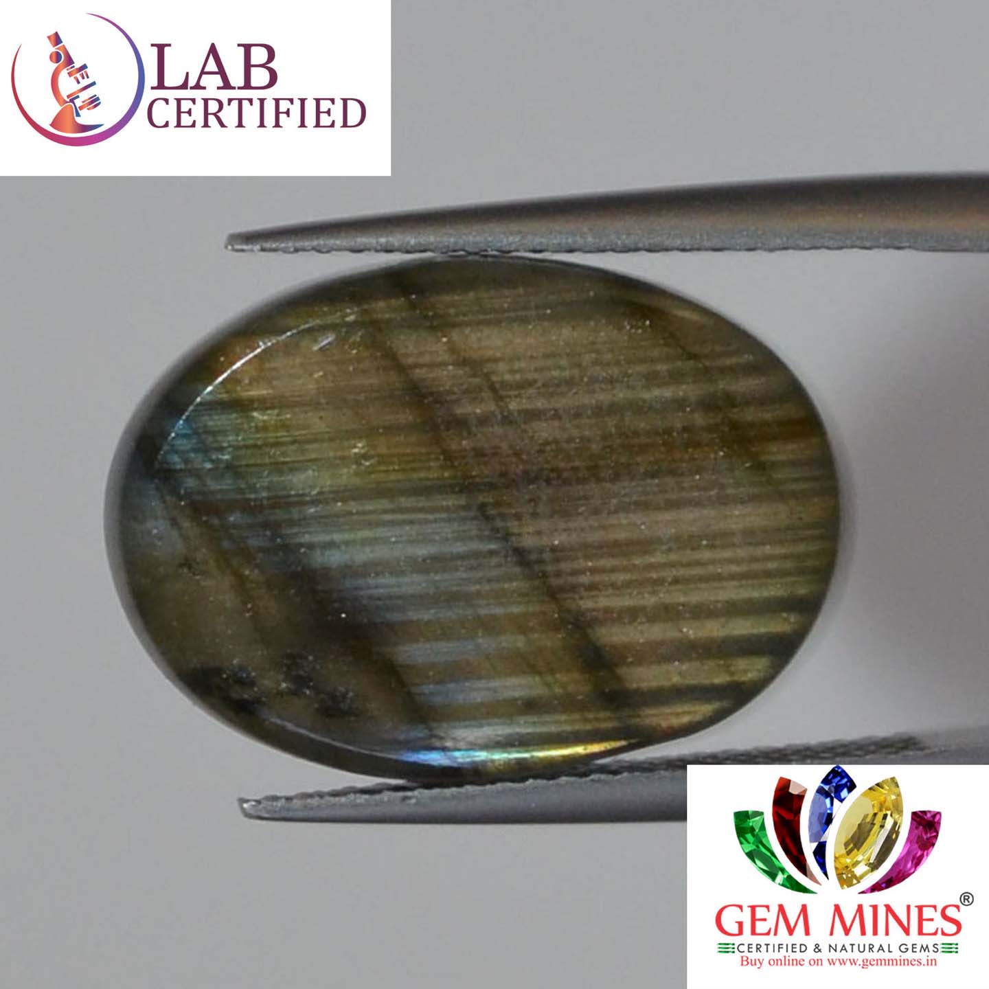 LAB139 2 Labradorite 13.45 Ct.
