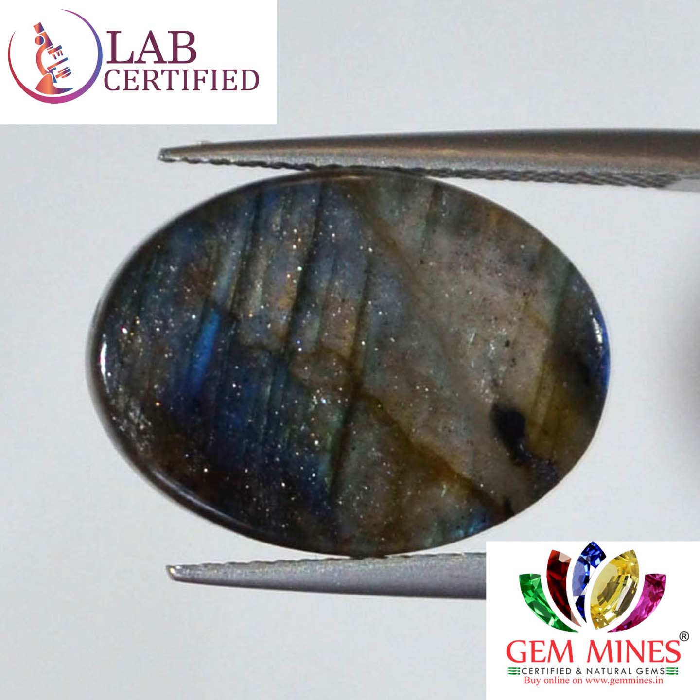 Labradorite 11.98 Ct. 3 LAB153 2 Labradorite 11.98 Ct.