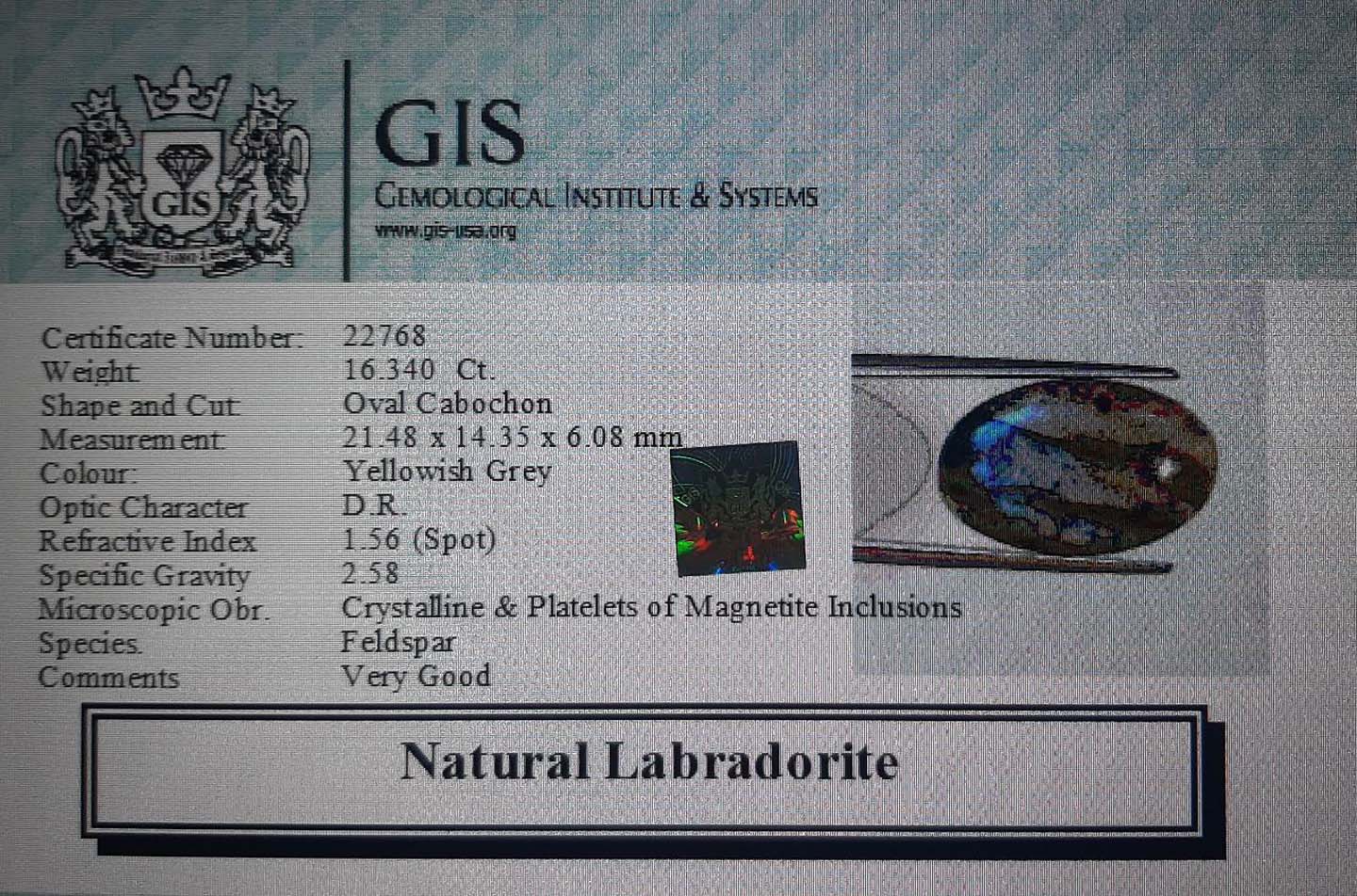 Labradorite 16.34 Ct.
