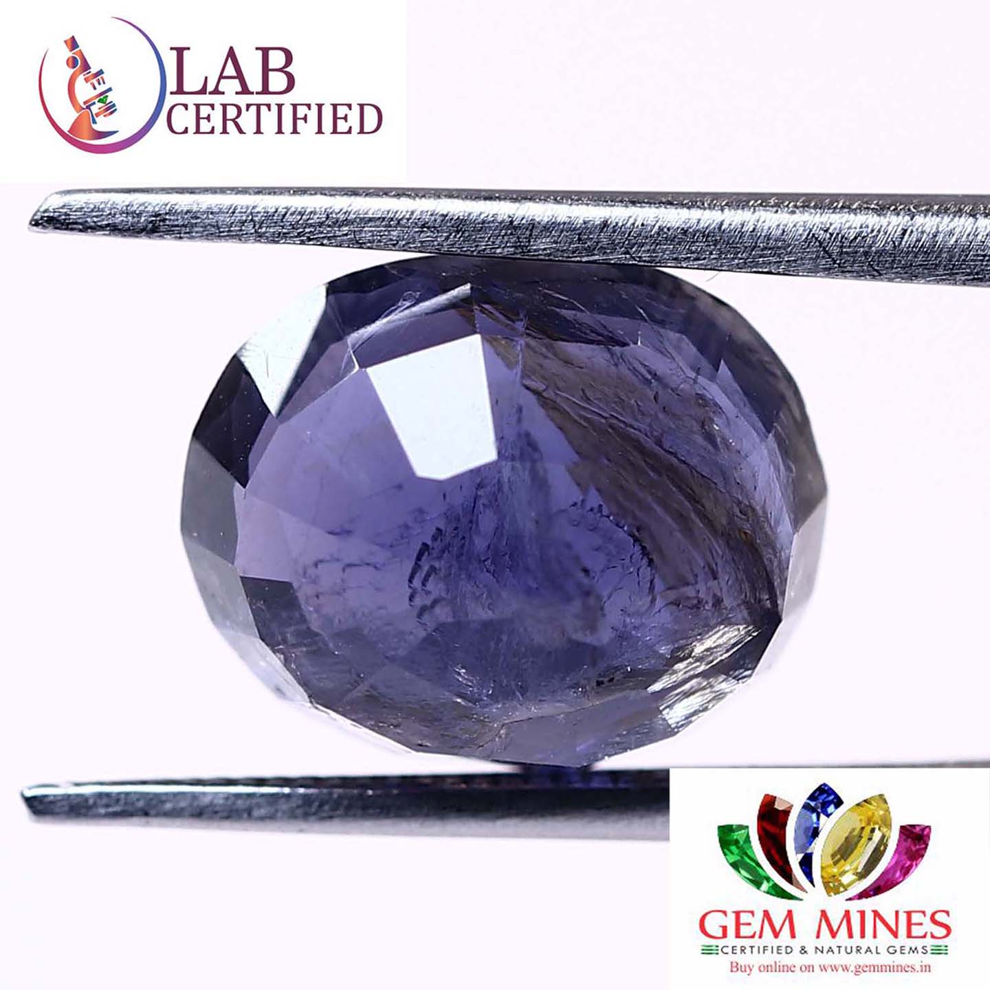 NIL942 2 Iolite(Nilli) 3.71 Ct.